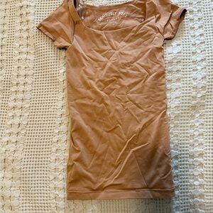 Aeropostale seriously soft sculpt brown top